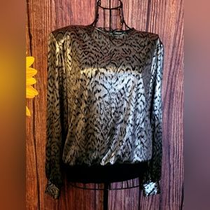 Jessica Michelle Petite Shimmering Blouse